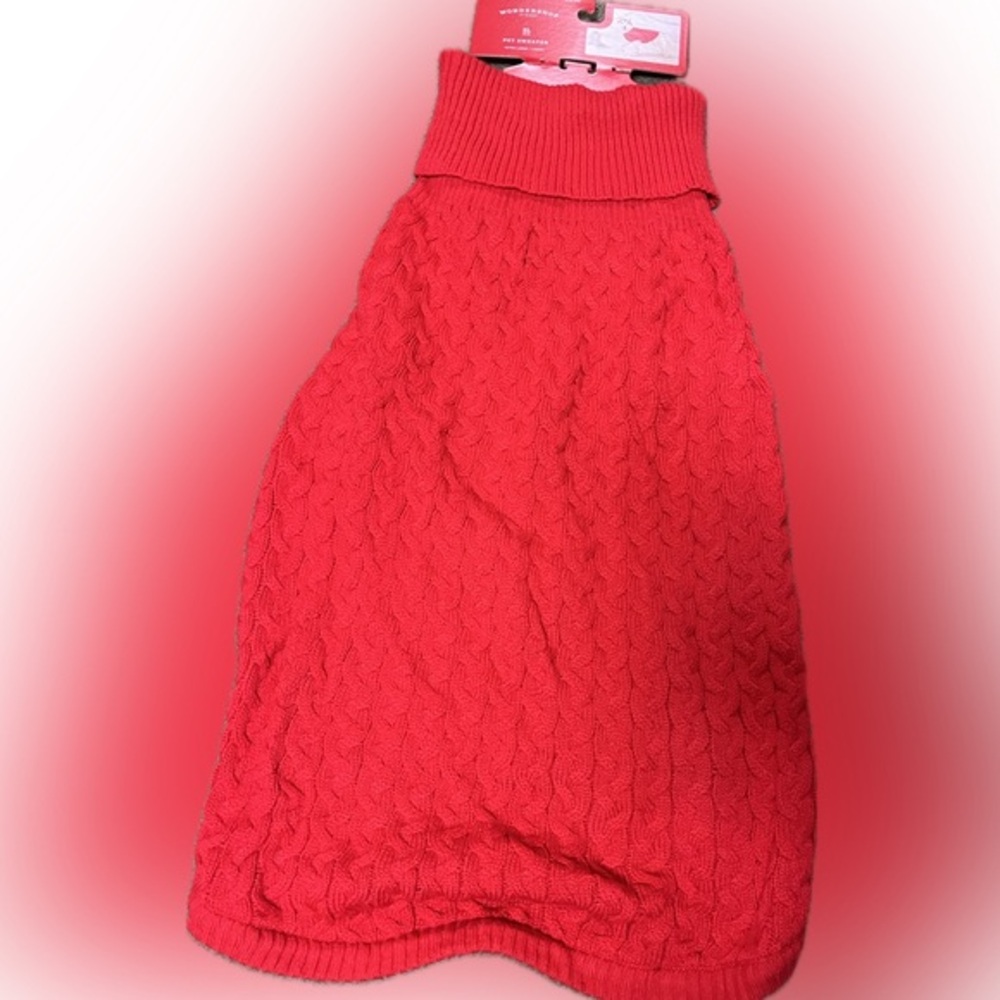Red Dog Pet Extra large Chunky Knit Sweater
